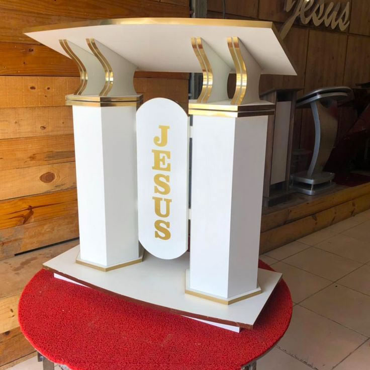 white and gold church in nigeria