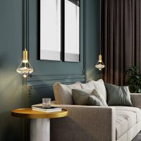 Affordable crystal LED pendant lights Lagos showroom display