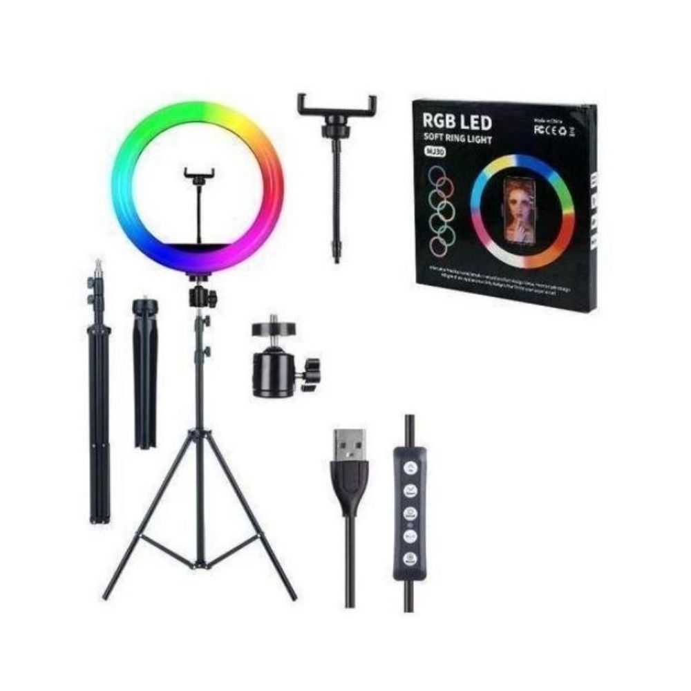 Buy 14 Inches RGB Multicolor Ring Light With Stand and Remote in Lagos Nigeria