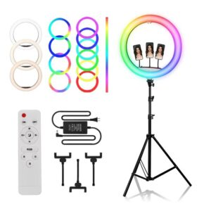 Buy LJJ-22 RGB Ring Fill Light 22-Inches RGB Ringlight in Lagos