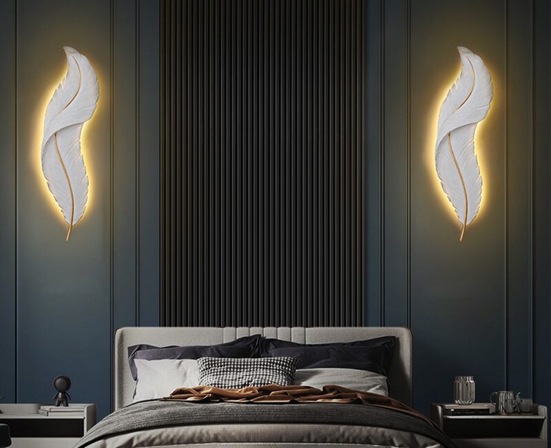 Where to buy Quality Feather Wall lamp