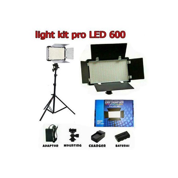 Buy LED 600 pro Light Kit with Tripod Stand and Batteries in Lagos