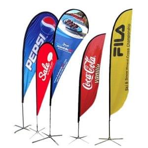 feather tear drop flag banner lagos Nigeria